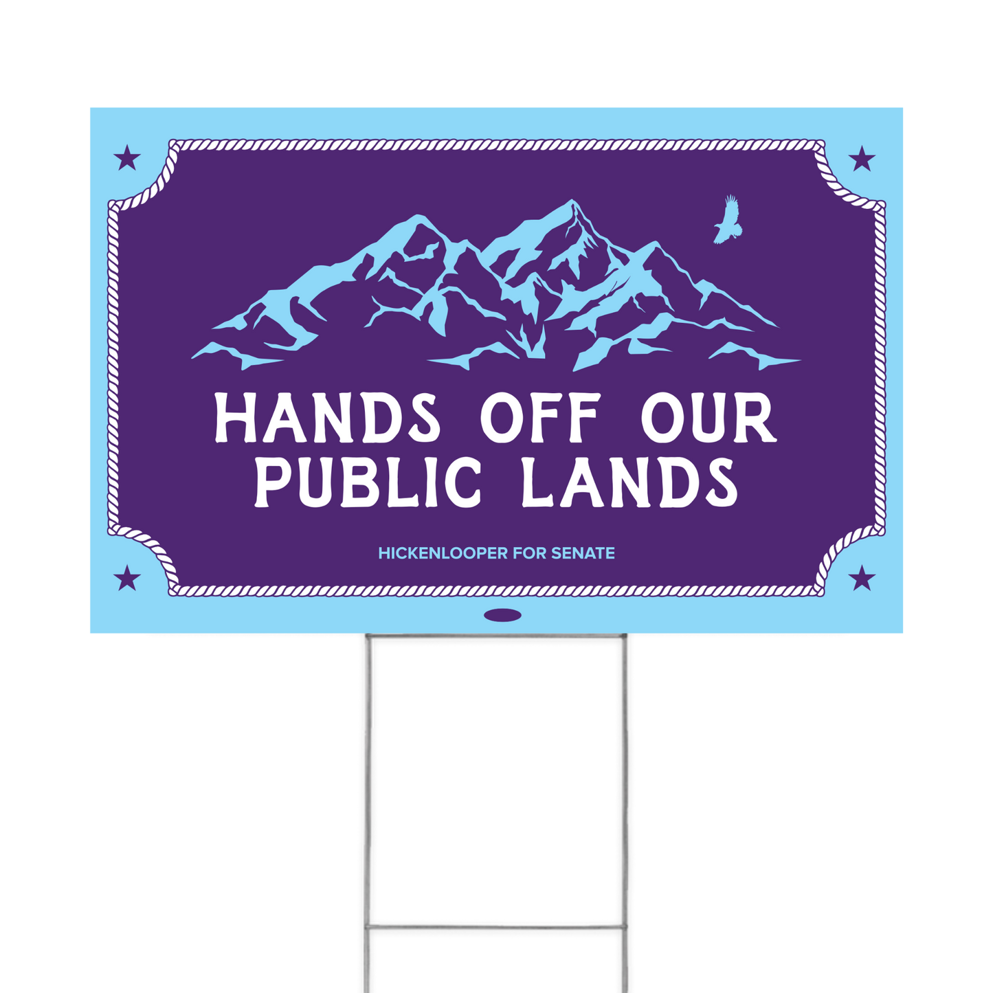 Hands Off Our Public Lands Yard Sign