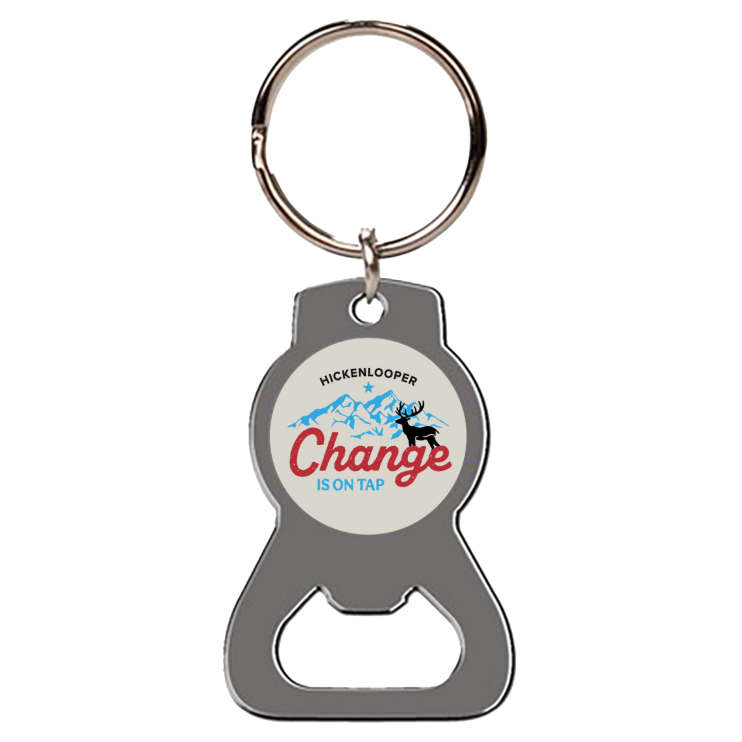 Change is On Tap Bottle Opener Keychain