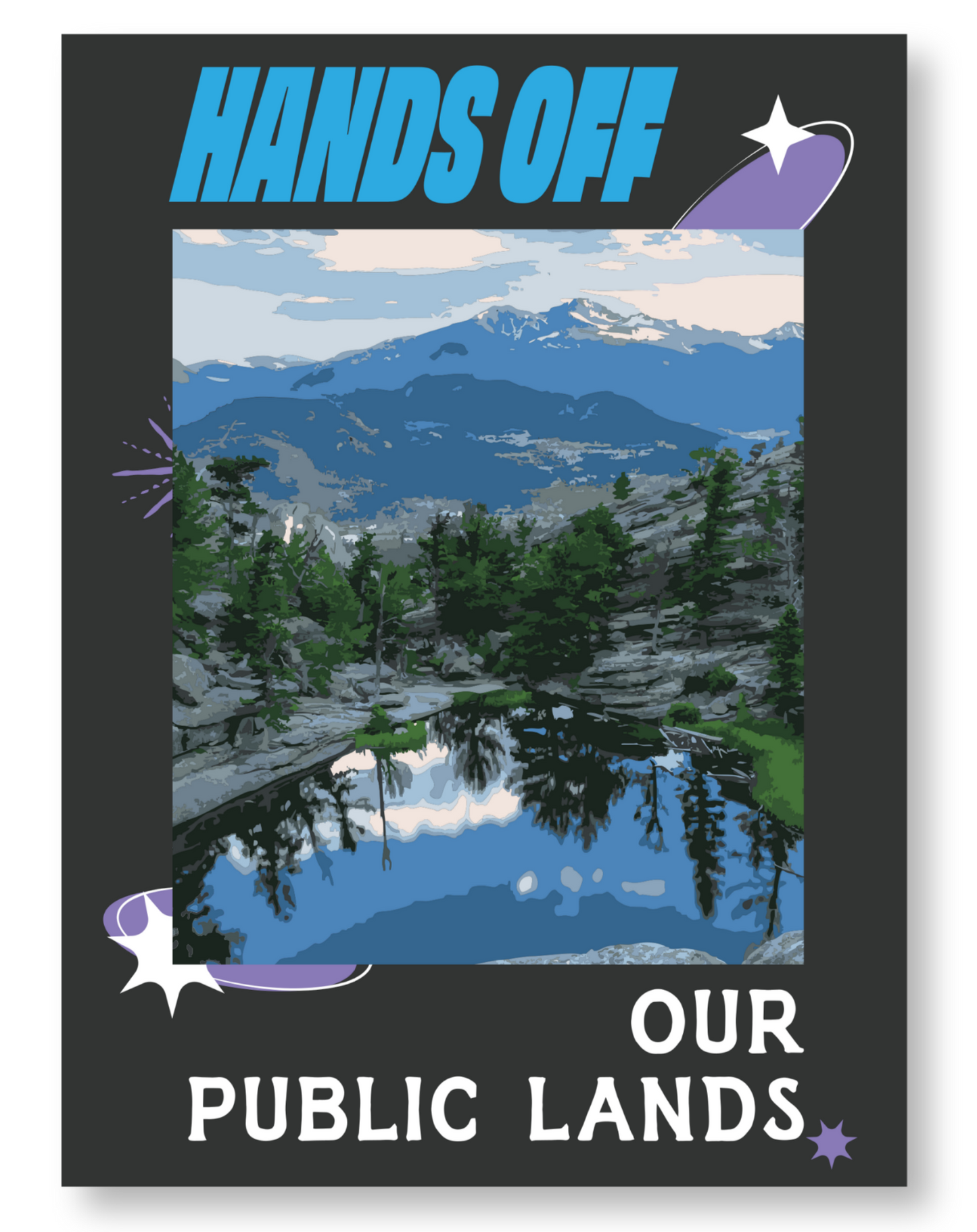 Hands Off Our Public Lands Poster